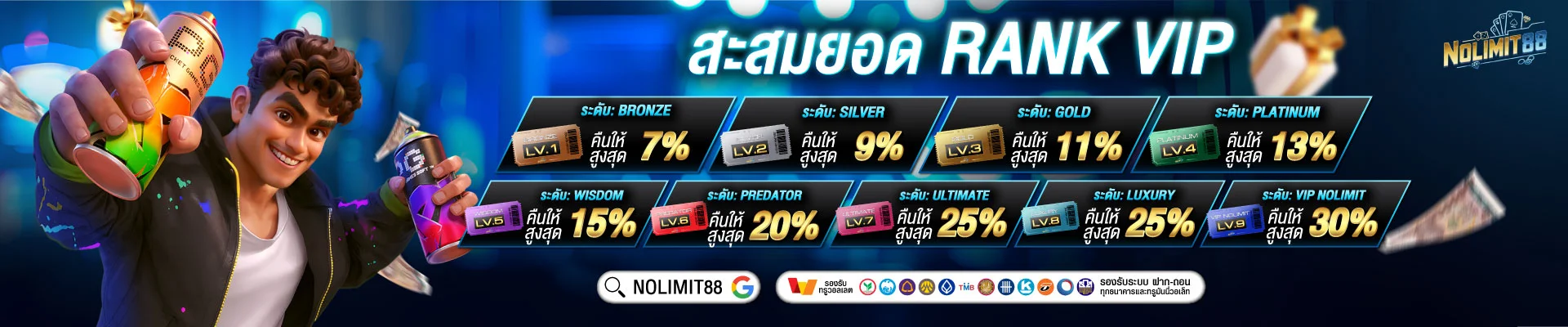 NOLIMIT88 เว็บตรง สล็อต คาสิโน ฝากถอนออโต้ 24 ชม.